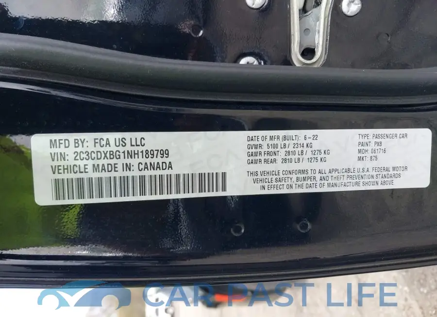 2C3CDXBG1NH189799# 9