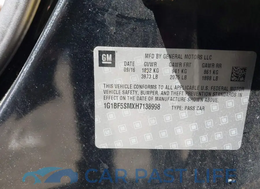 1G1BF5SMXH7138998# 9