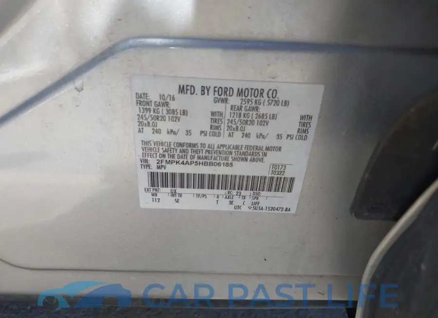 2FMPK4AP5HBB06185# 9