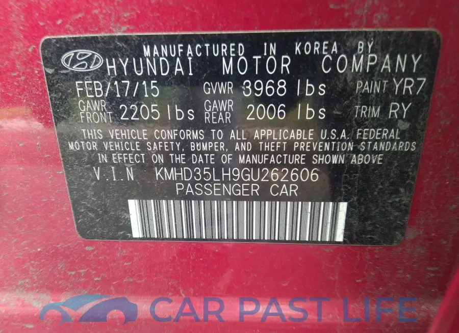 KMHD35LH9GU262606# 9