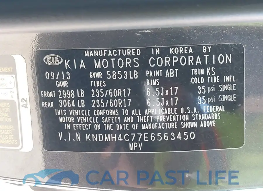 KNDMH4C77E6563450# 9