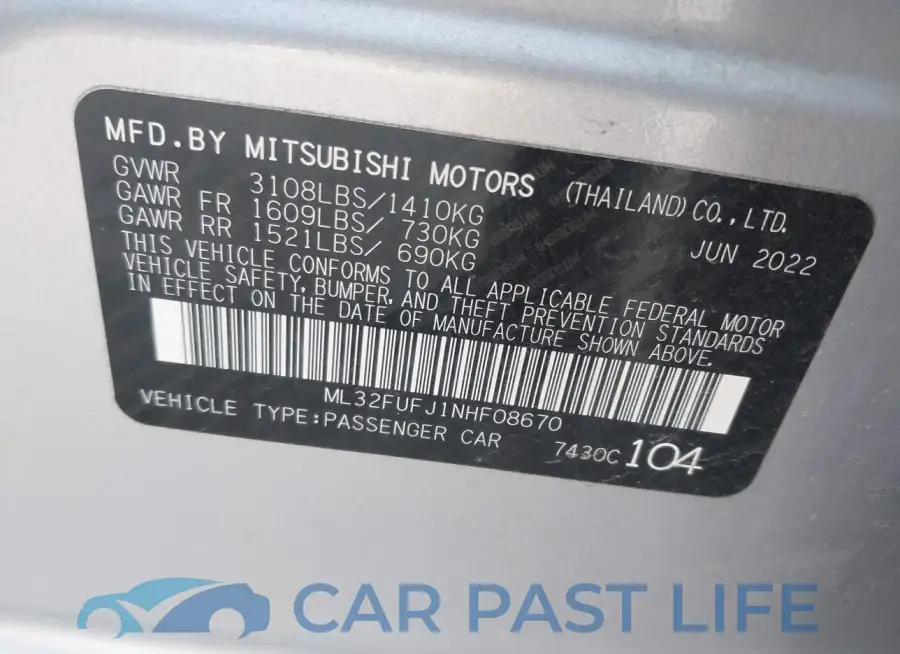ML32FUFJ1NHF08670# 9