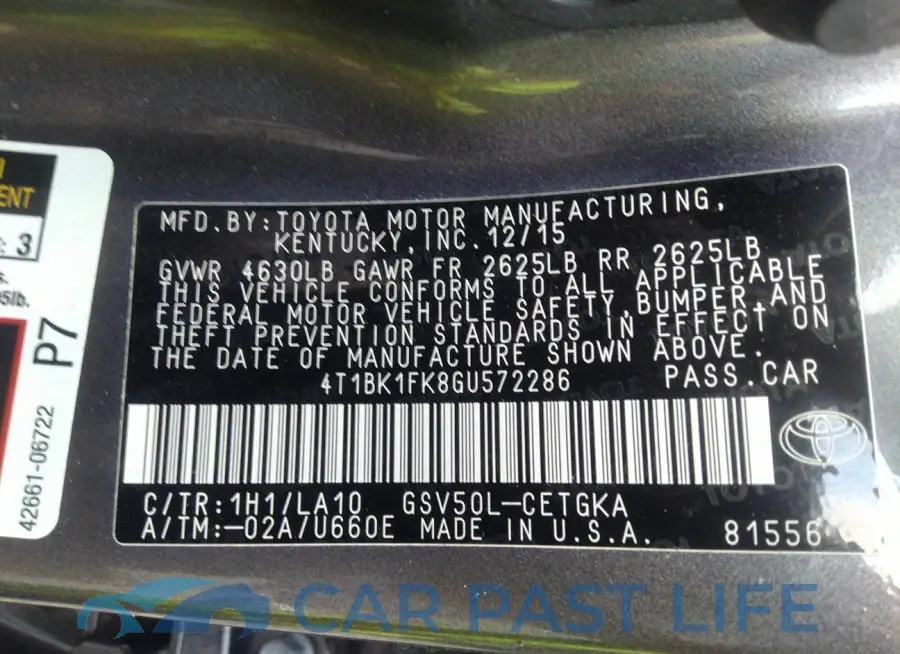 4T1BK1FK8GU572286# 9