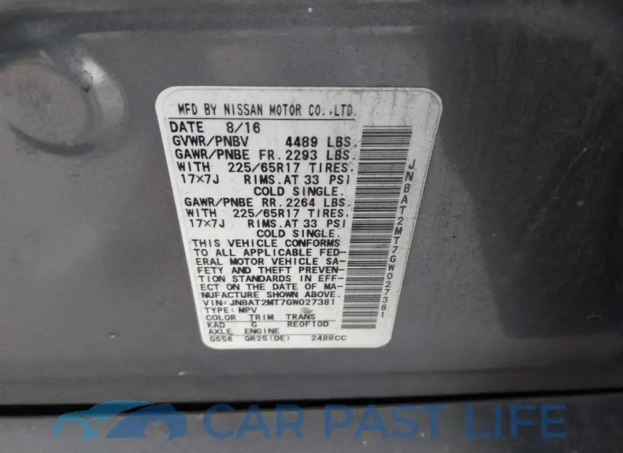 JN8AT2MT7GW027381# 9