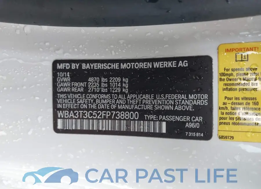 WBA3T3C52FP738800# 9