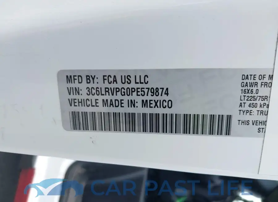 3C6LRVPG0PE579874# 9