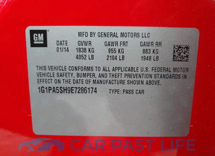 1G1PA5SH9E7286174# 9