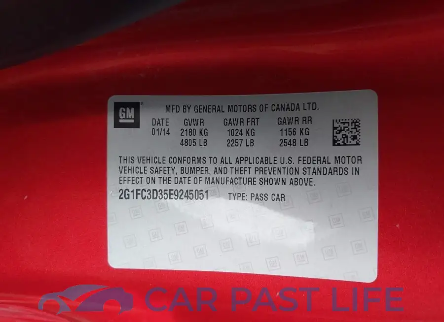 2G1FC3D35E9245051# 9