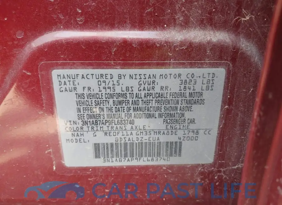 3N1AB7AP9FL683740# 9