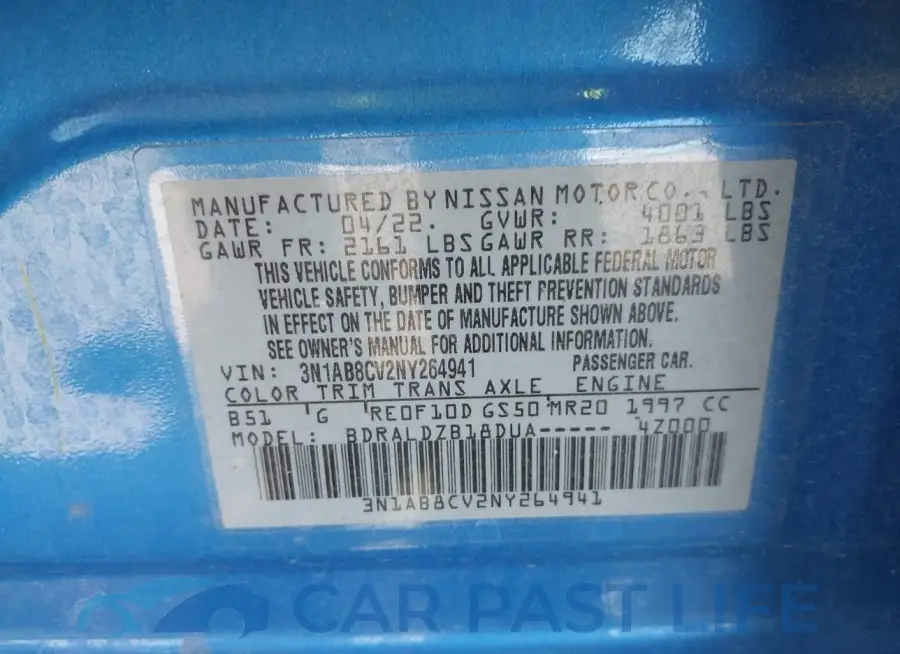 3N1AB8CV2NY264941# 9