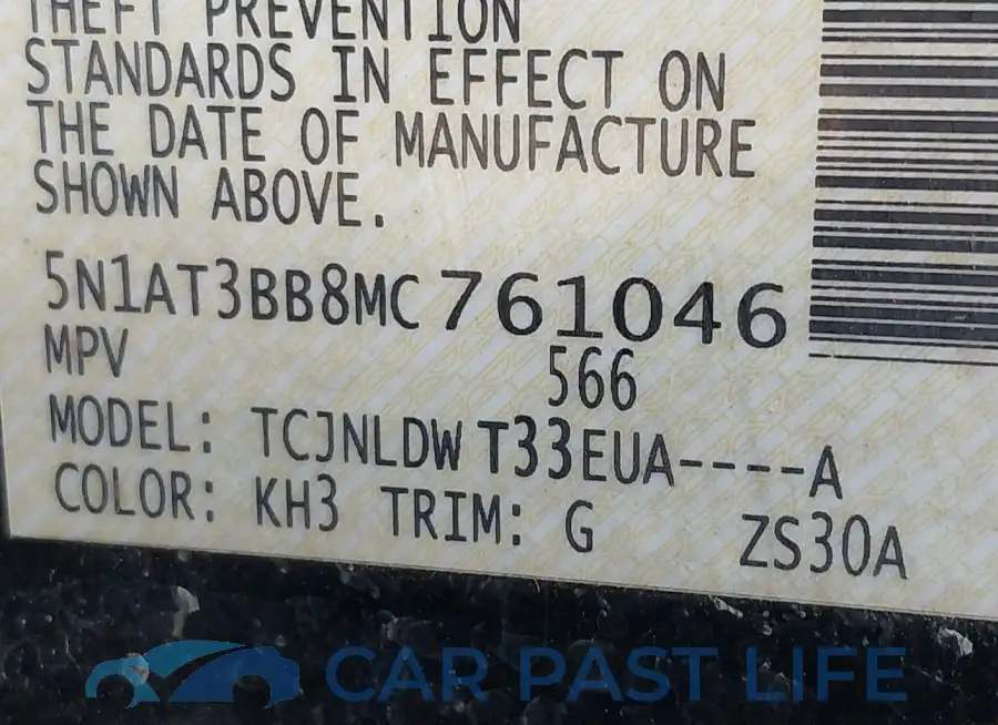5N1AT3BB8MC761046# 9