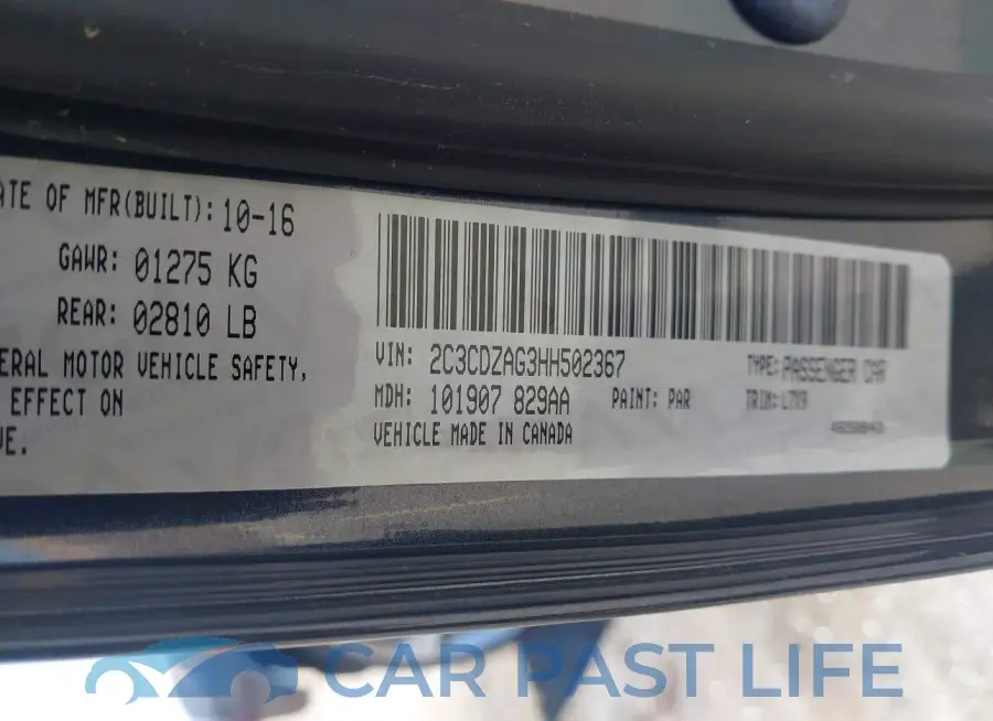 2C3CDZAG3HH502367# 9