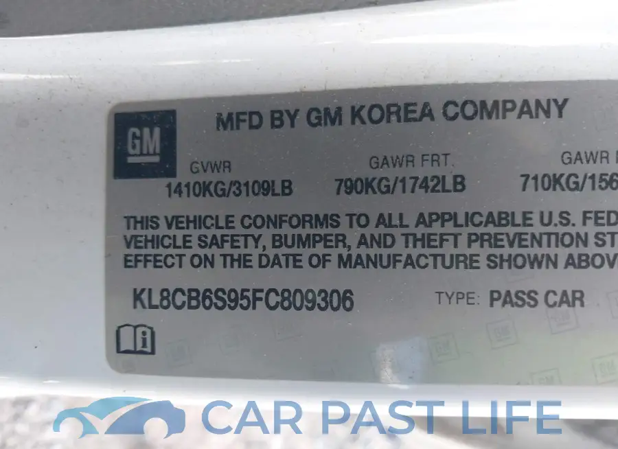 KL8CB6S95FC809306# 9