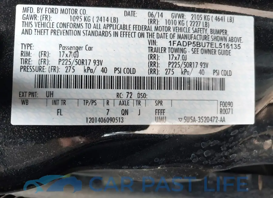 1FADP5BU7EL516135# 9