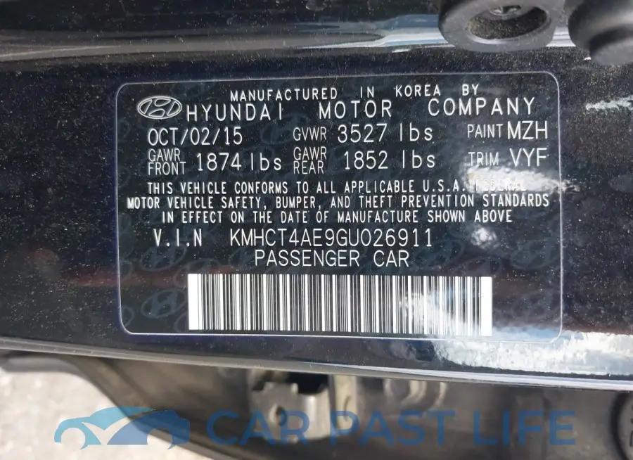 KMHCT4AE9GU026911# 9
