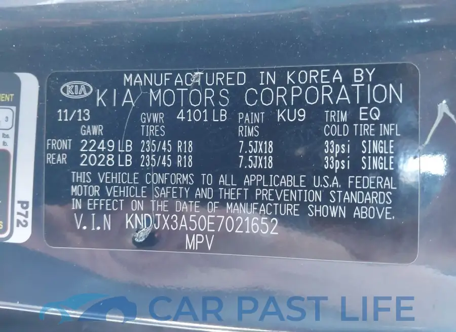 KNDJX3A50E7021652# 9