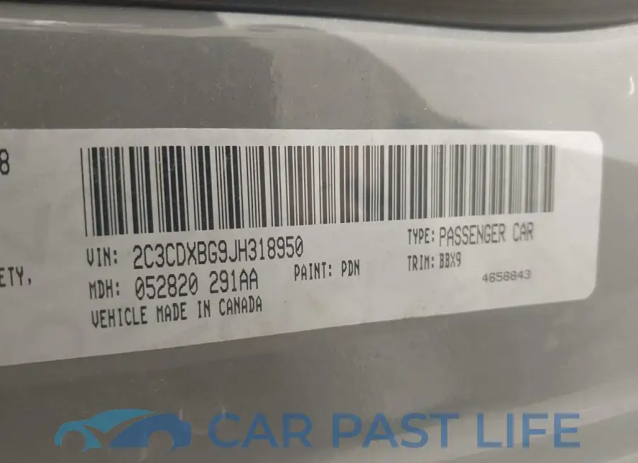2C3CDXBG9JH318950# 9