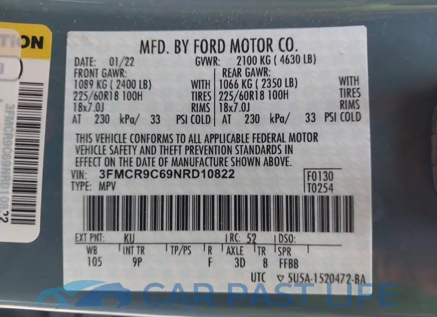 3FMCR9C69NRD10822# 9