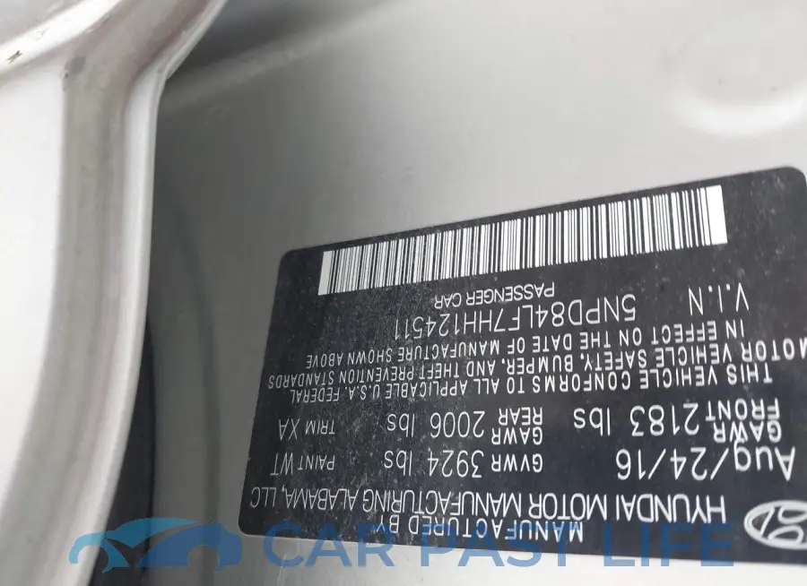 5NPD84LF7HH124511# 9