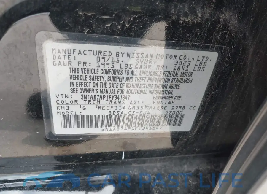3N1AB7AP1FY341847# 9