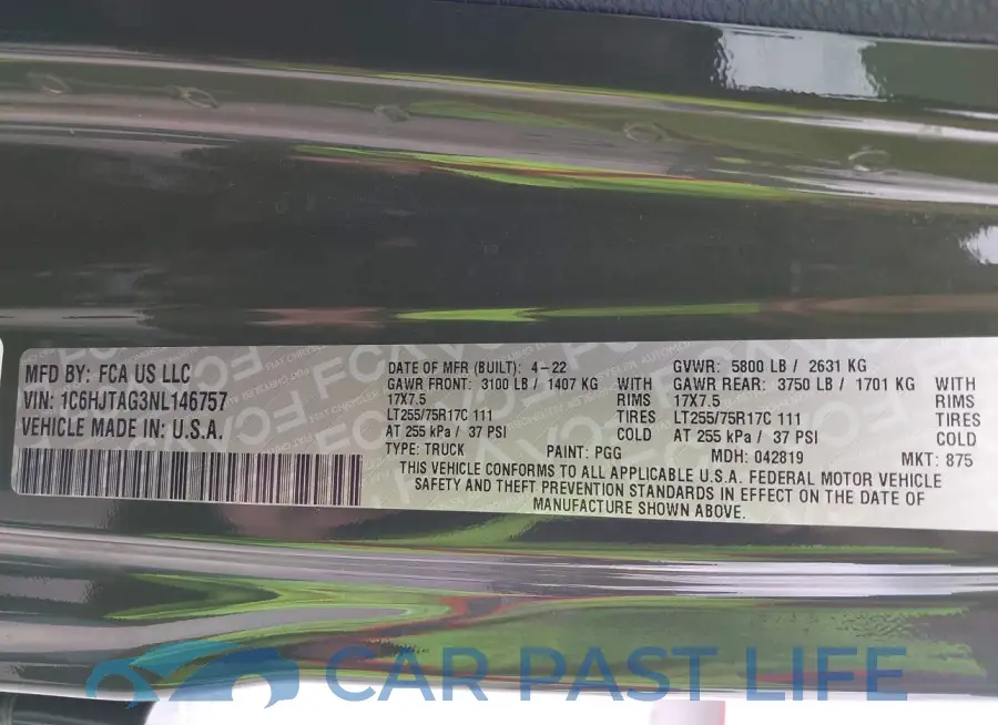 1C6HJTAG3NL146757# 9