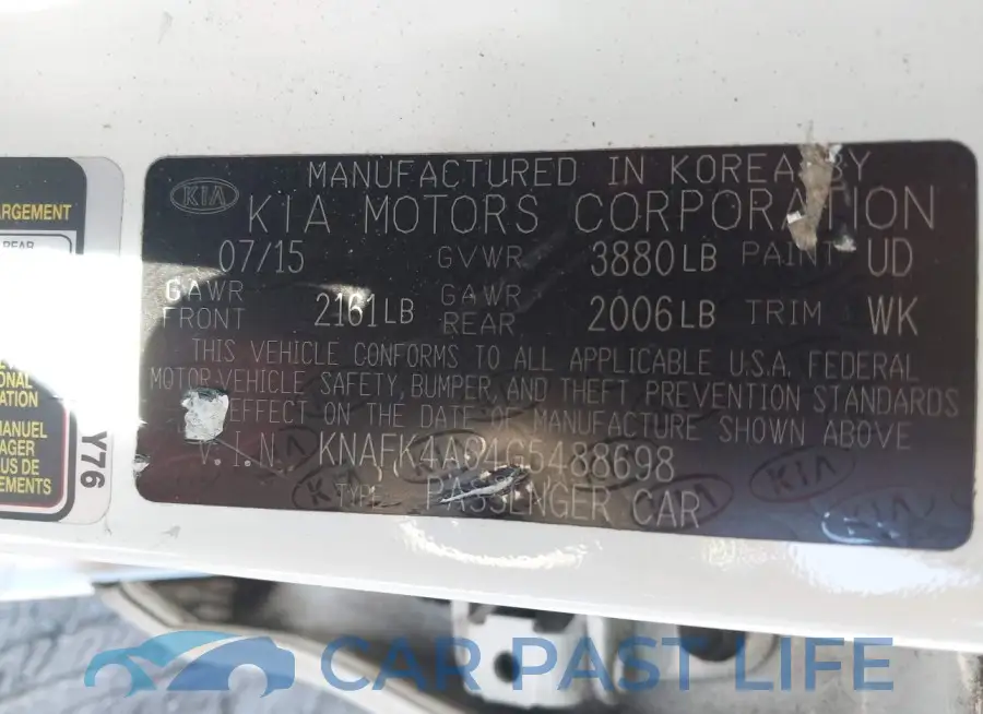 KNAFK4A64G5488698# 9