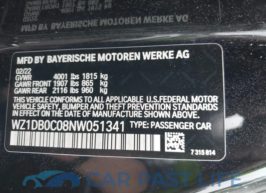 WZ1DB0C08NW051341# 9