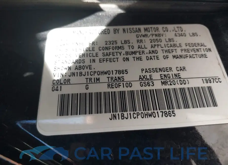 JN1BJ1CP0HW017865# 9