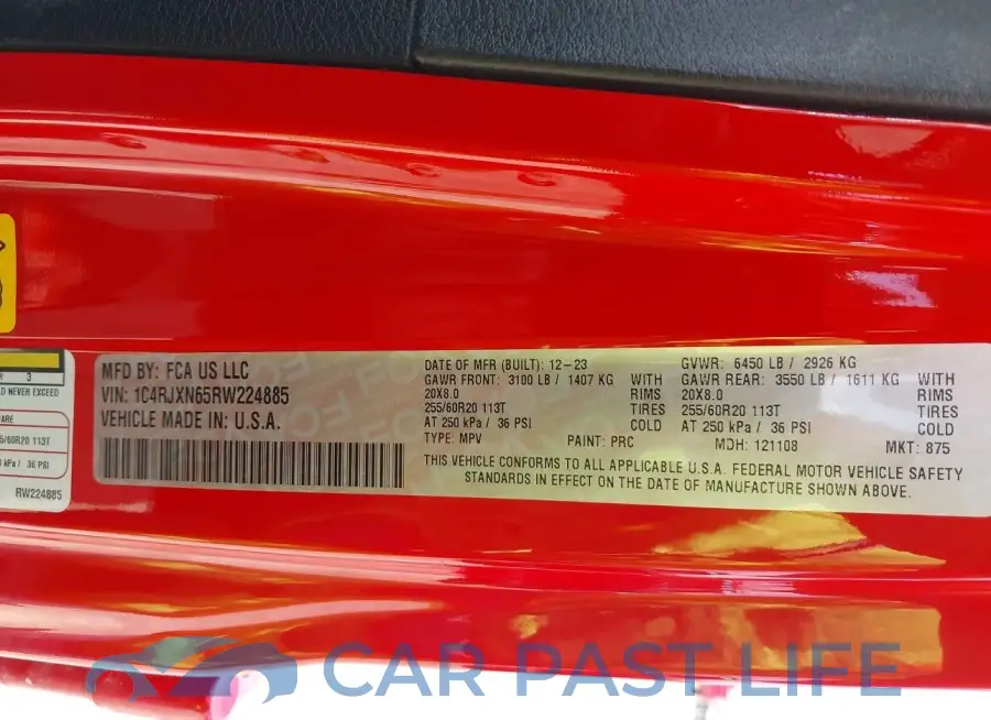 1C4RJXN65RW224885# 9