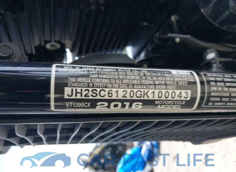 JH2SC6120GK100043# 10