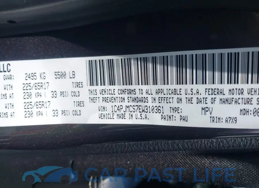 1C4PJMCS7EW310361# 9