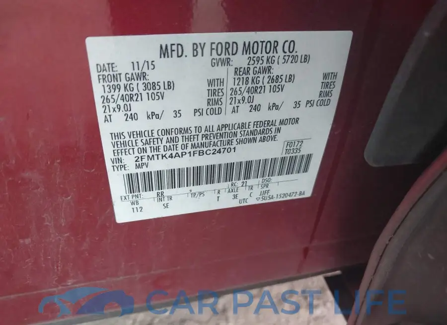2FMTK4AP1FBC24701# 9