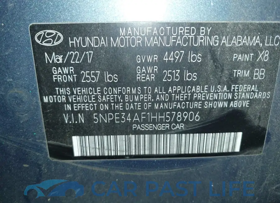 5NPE34AF1HH578906# 9