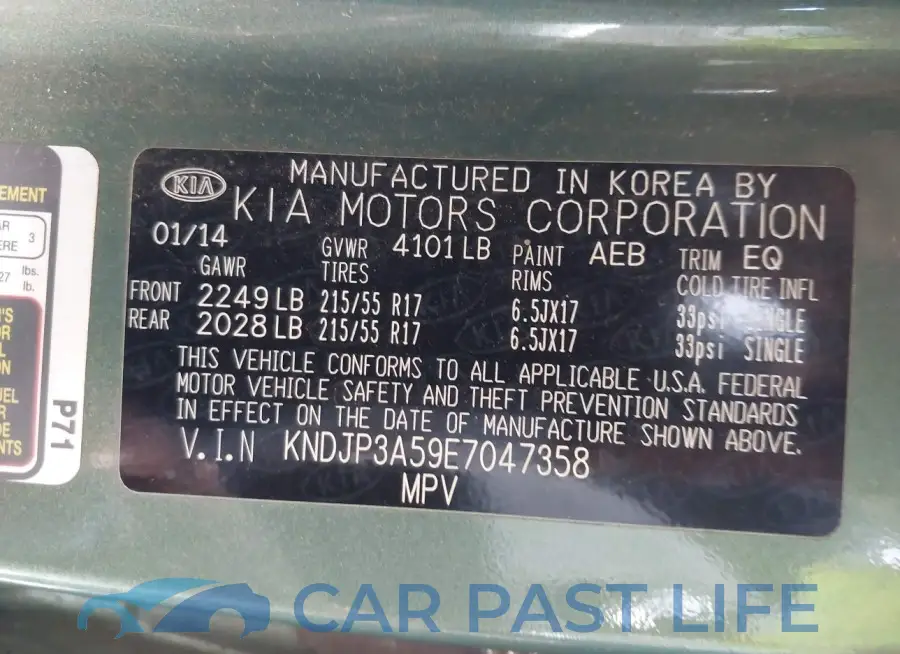 KNDJP3A59E7047358# 9