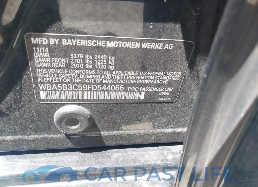 WBA5B3C59FD544066# 9