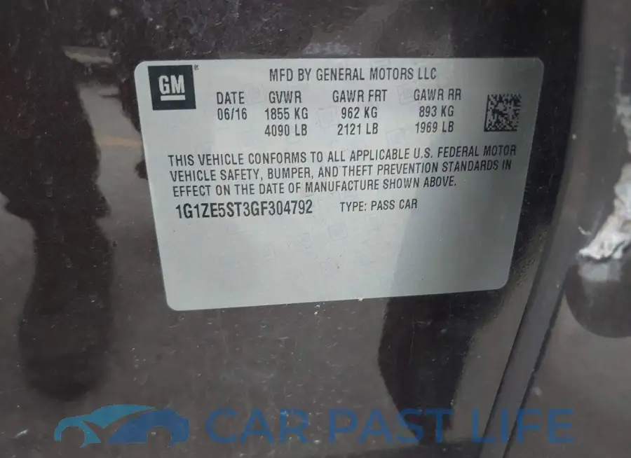 1G1ZE5ST3GF304792# 9