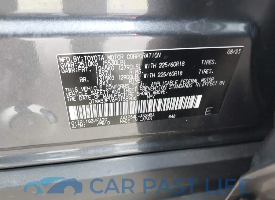 JTMAB3FV6PD156906# 9