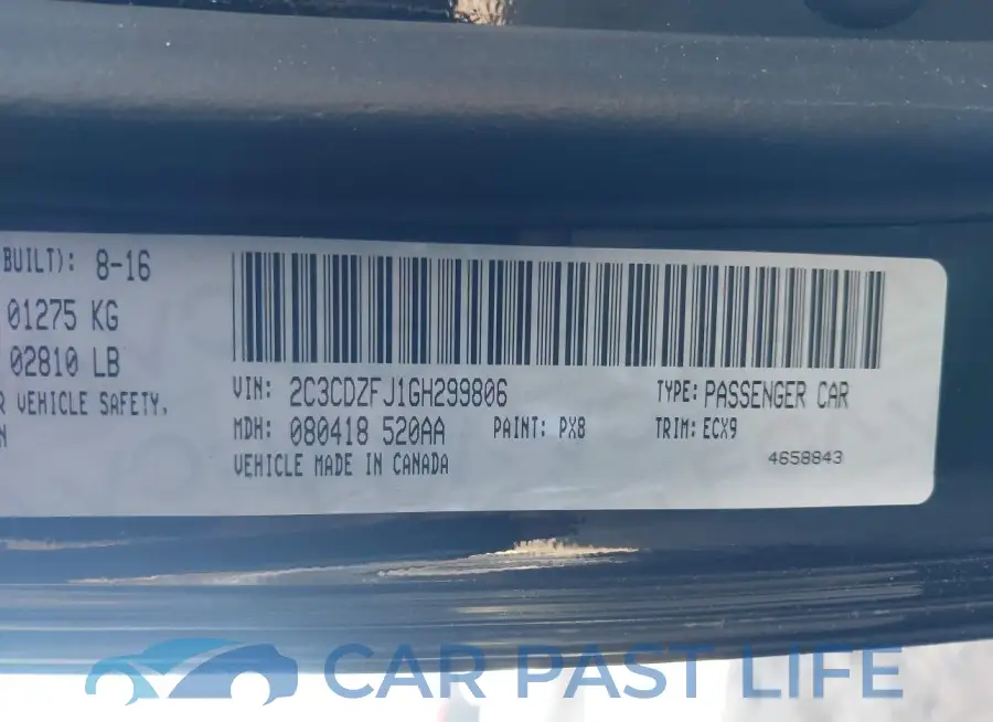 2C3CDZFJ1GH299806# 9