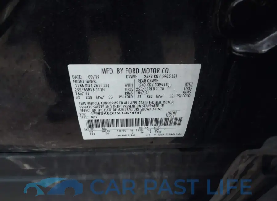 1FMSK8DH5LGA78797# 9