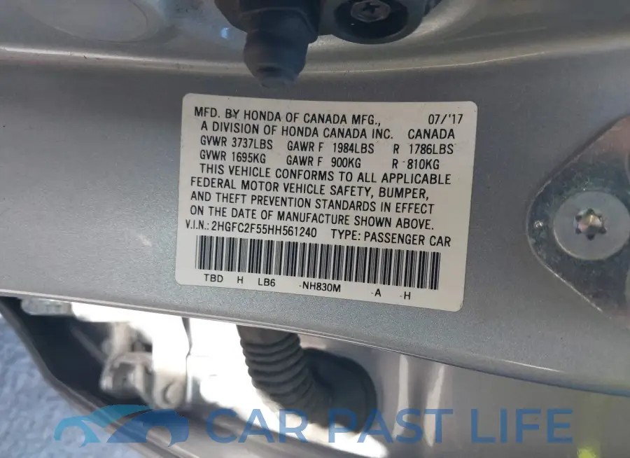 2HGFC2F55HH561240# 9