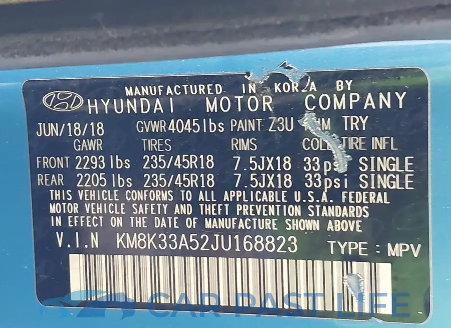 KM8K33A52JU168823# 9