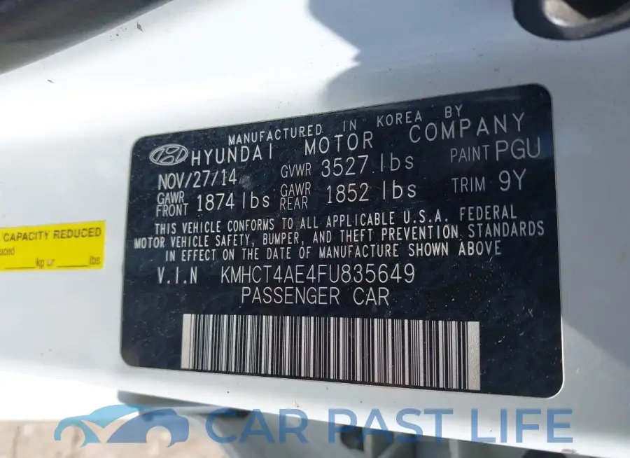 KMHCT4AE4FU835649# 9