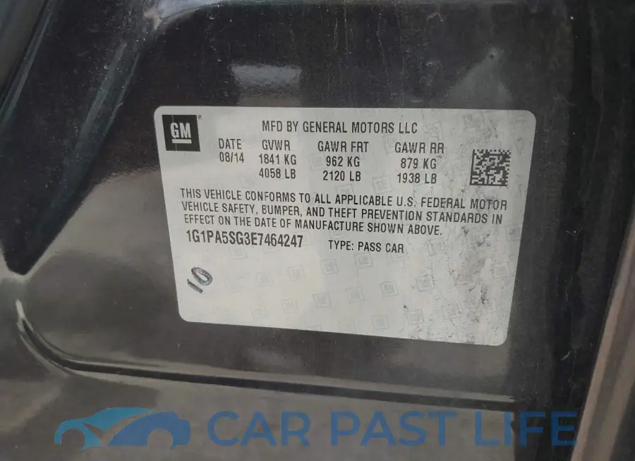 1G1PA5SG3E7464247# 9