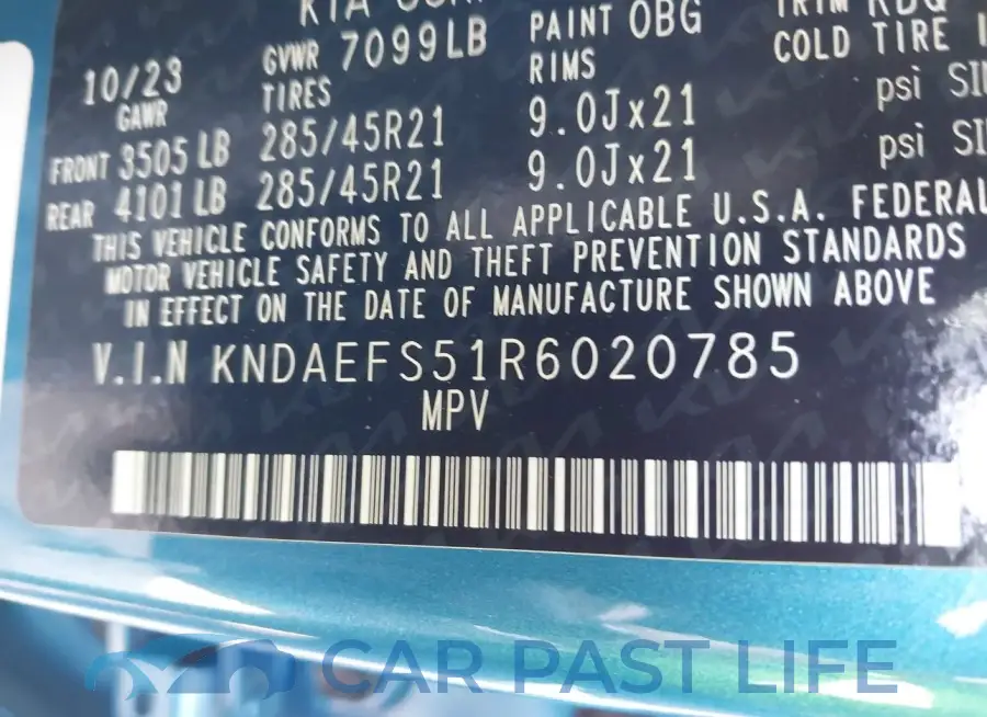 KNDAEFS51R6020785# 9