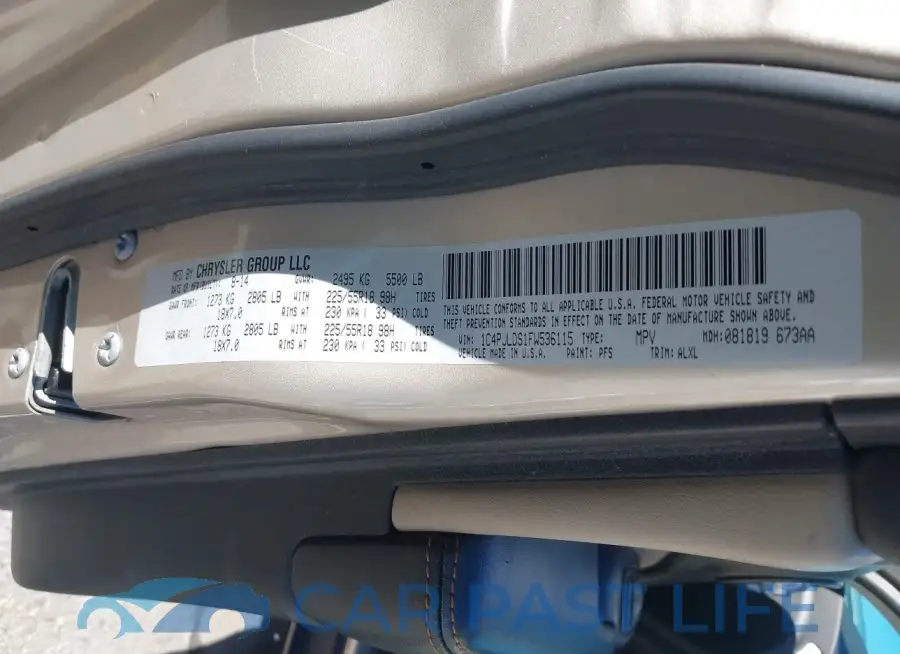 1C4PJLDS1FW536115# 9