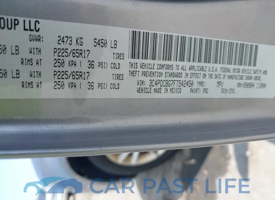 3C4PDCBG7FT542450# 9