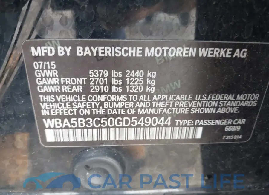 WBA5B3C50GD549044# 9
