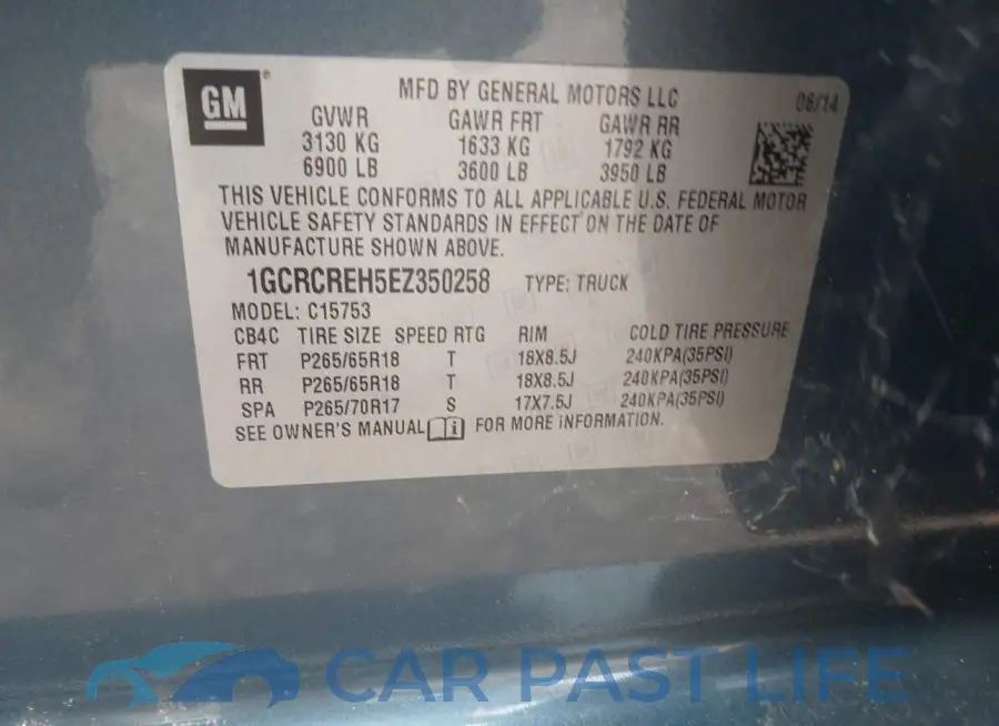 1GCRCREH5EZ350258# 9