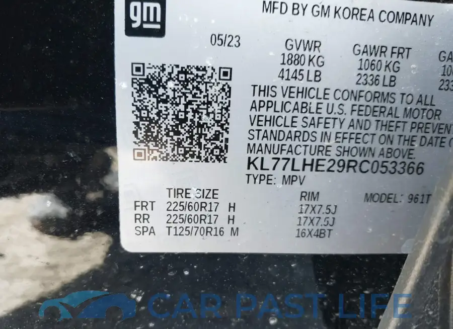 KL77LHE29RC053366# 9