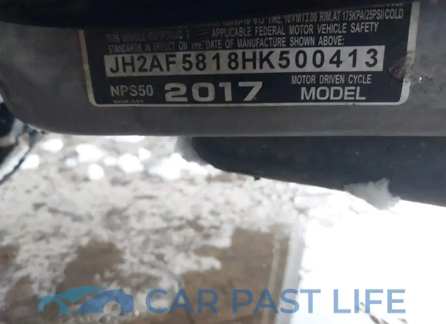 JH2AF5818HK500413# 10